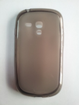 Силиконов гръб за Samsung i8190 Galaxy S3 mini с тапички Черен